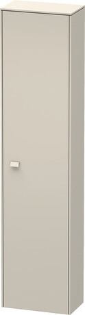 Tall cabinet Individual, BR1342R9191 Hinge position: Right, taupe Matt, Decor, Handle taupe