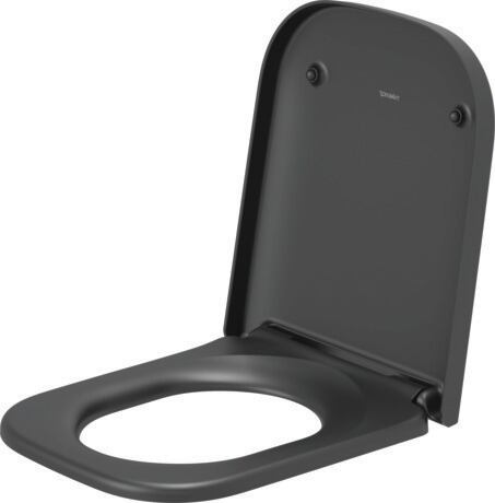 Toilet Seat, 0064591300 Anthracite Matte, Hinge color: Anthracite, Wrap over