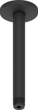 Brazo de ducha, UV0670025046 Tipo de montaje: Montaje en el techo, Longitud del brazo de ducha: 200 mm, Negro Mate