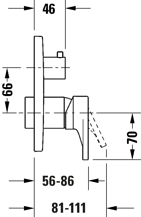 Einhebel-Wannenmischer Unterputz, TU5210012