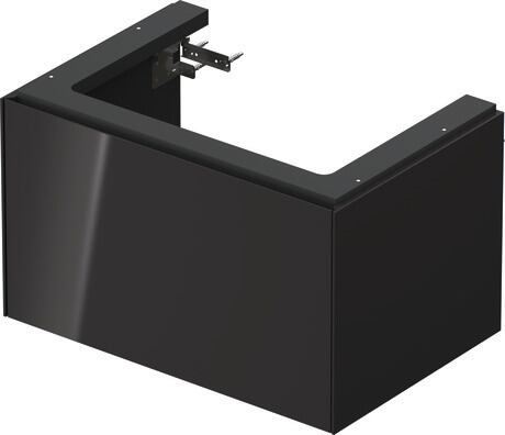 Vanity unit wall-mounted, WT42410H1H1 Graphite High Gloss, Lacquer