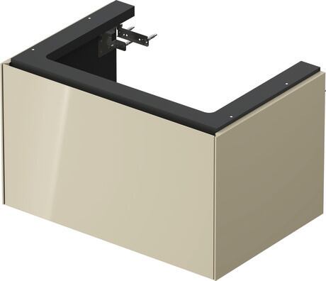 Vanity unit wall-mounted, WT42410H3H3 taupe High Gloss, Lacquer