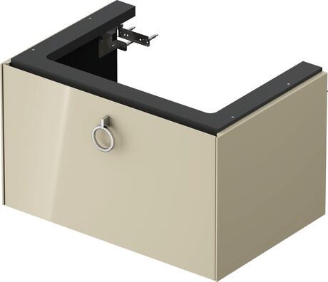Vanity unit wall-mounted, WT42510H3H3 taupe High Gloss, Lacquer