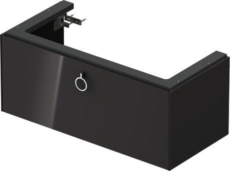 Vanity unit wall-mounted, WT42520H1H1 Graphite High Gloss, Lacquer