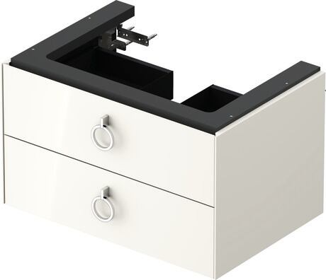 Vanity unit wall-mounted, WT43510H4H4 Nordic white High Gloss, Lacquer