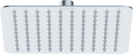 顶喷花洒 1jet 200, UV0660030C10 安装类型: 壁挂安装, 置顶式, 200x200 mm, 镀铬 高光