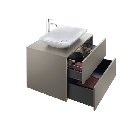 Mueble bajo lavabo para encimera, XV47700B1430A00 Basalto Mate, Decoración, Perfil: Champán, Distribución interior Integrado/a