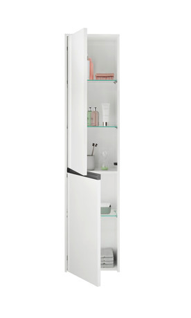 Tall cabinet, K21329L22220000 Hinge position: Left, White High Gloss, Decor
