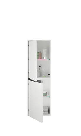 Semi-tall cabinet, K21319L22220000 Hinge position: Left, White High Gloss, Decor