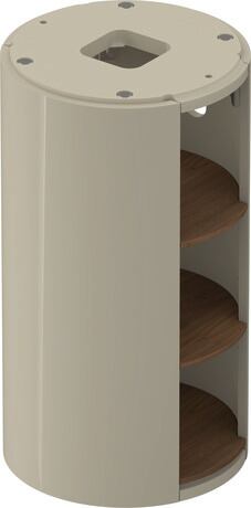 Vanity unit floorstanding, WT4239077H3 taupe High Gloss, Lacquer