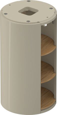 Vanity unit floorstanding, WT42390H5H3 taupe High Gloss, Lacquer