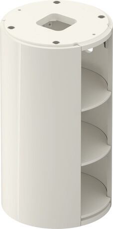 Vanity unit floorstanding, WT42390H4H4 Nordic white High Gloss, Lacquer