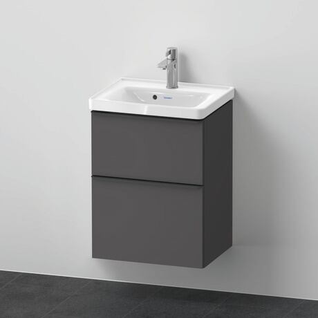 Furniture washbasin with vanity unit, DE0146049490000 Graphite Matt, Decor