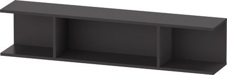 Wall shelf, K21208080800000 Graphite, Highly compressed three-layer chipboard