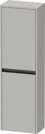 Semi-tall cabinet, K21319L07070000 Hinge position: Left, Concrete grey Matt, Decor