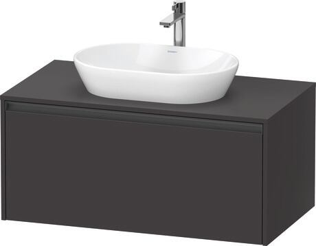 Mueble bajo lavabo para encimera, K24886080800000 Grafito Supermate, Decoración