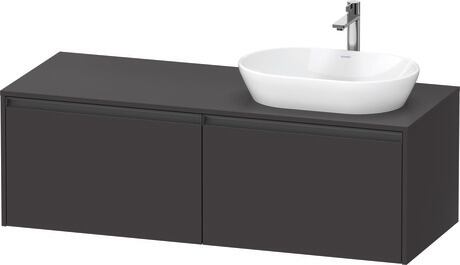 Mueble bajo lavabo para encimera, K24888R80800000 Grafito Supermate, Decoración