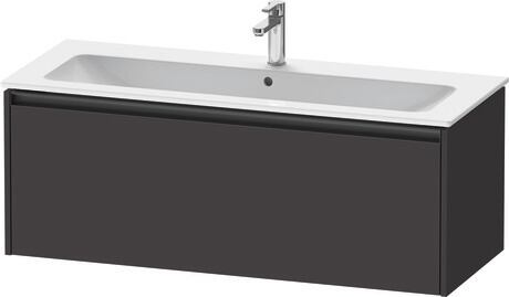 Vanity unit wall-mounted, K25065080800000 Graphite Super Matt, Decor