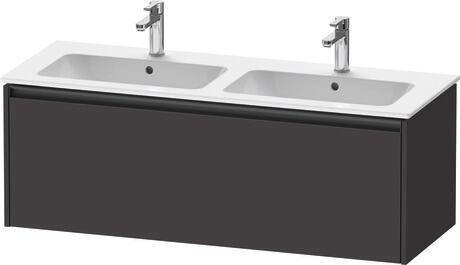 Vanity unit wall-mounted, K25066080800000 Graphite Super Matt, Decor