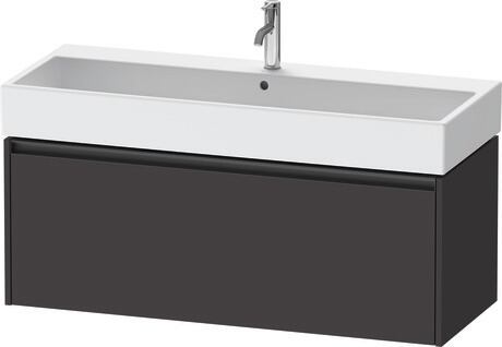 Vanity unit wall-mounted, K25079080800000 Graphite Super Matt, Decor