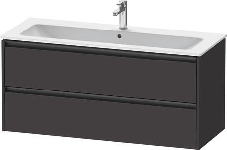 Vanity unit wall-mounted, K25265080800000 Graphite Super Matt, Decor