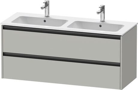 Vanity unit wall-mounted, K25266007070000 Concrete grey Matt, Decor