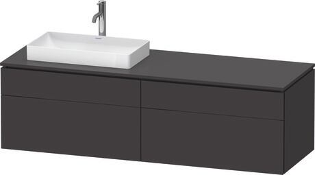 Mueble bajo lavabo para encimera, LC4871L80800B00 Grafito Supermate, Decoración, Distribución interior Integrado/a