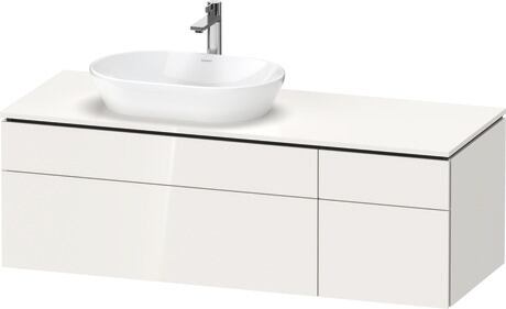 Console vanity unit wall-mounted, LC4877085850000 White High Gloss, Lacquer