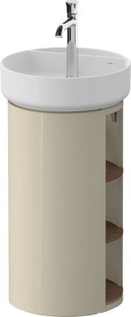 Vanity unit floorstanding, WT4244077H30000 taupe High Gloss, Lacquer