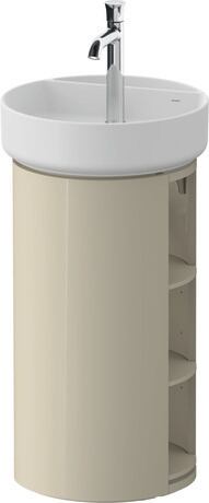 Vanity unit floorstanding, WT42440H3H30000 taupe High Gloss, Lacquer