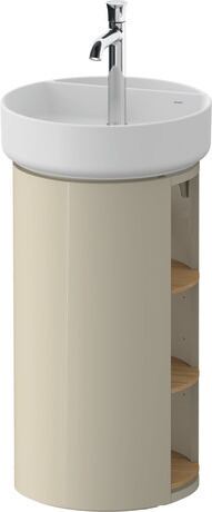 Vanity unit floorstanding, WT42440H5H30000 taupe High Gloss, Lacquer