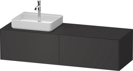 Mueble bajo lavabo para encimera, WT4864L58580F00 Grafito Satén mate, Lacado, Distribución interior Integrado/a