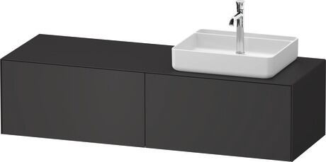 Mueble bajo lavabo para encimera, WT4864R58580F00 Grafito Satén mate, Lacado, Distribución interior Integrado/a
