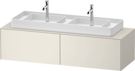 Console vanity unit wall-mounted, WT4866039390000 Nordic white Satin Matt, Lacquer