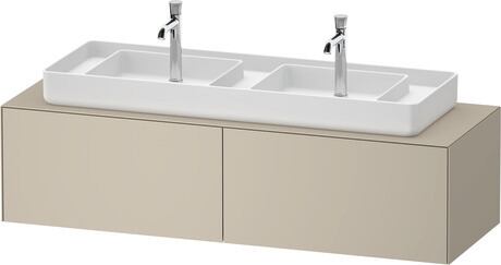 Console vanity unit wall-mounted, WT4866060600000 taupe Satin Matt, Lacquer