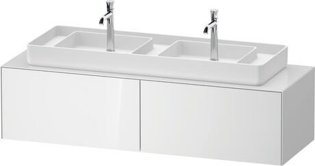 Console vanity unit wall-mounted, WT4866085850000 White High Gloss, Lacquer
