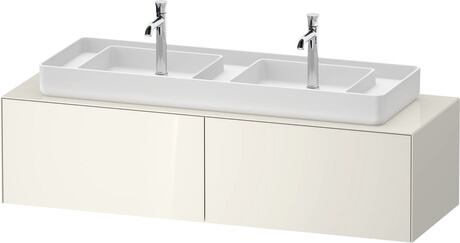 Mueble bajo lavabo para encimera, WT48660H4H40F00 Blanco (nórdico) Brillante, Lacado, Distribución interior Integrado/a