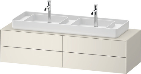 Mueble bajo lavabo para encimera, WT4869039390F00 Blanco (nórdico) Satén mate, Lacado, Distribución interior Integrado/a