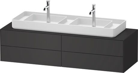 Mueble bajo lavabo para encimera, WT4869058580F00 Grafito Satén mate, Lacado, Distribución interior Integrado/a