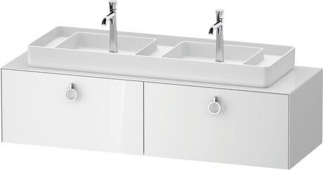 Console vanity unit wall-mounted, WT4892085850000 White High Gloss, Lacquer
