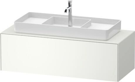 Console vanity unit wall-mounted, WT4977M36367010 White Satin Matt, Lacquer, Interior lighting: Integrated