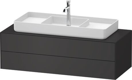 Mueble bajo lavabo para encimera, WT4987M58580E00 Grafito Satén mate, Lacado, Distribución interior Integrado/a
