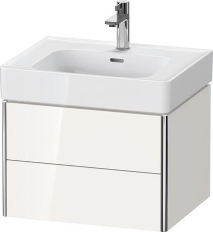 Meuble sous lavabo suspendu, XS4378085850A00 Blanc brillant, Laqué, Système d'aménagement intérieur Intégré