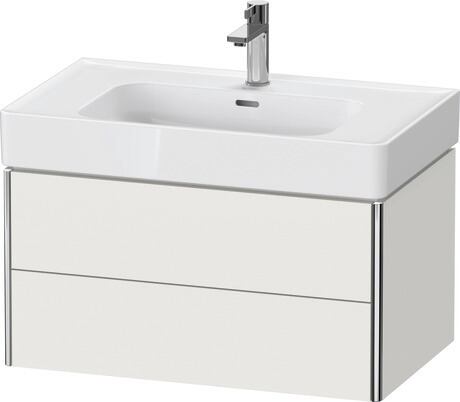Mueble bajo lavabo suspendido, XS4399039390A00 Blanco (nórdico) Satén mate, Lacado, Distribución interior Integrado/a