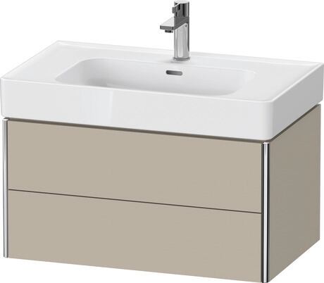 Mueble bajo lavabo suspendido, XS4399060600A00 Taupe Satén mate, Lacado, Distribución interior Integrado/a