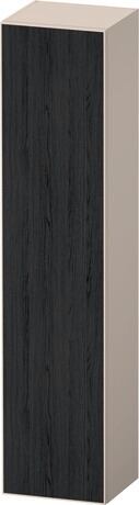 Tall cabinet, ZE1352L16830000 Hinge position: Left, Front: Black oak Matt, Decor, Corpus: taupe Super Matt, Decor