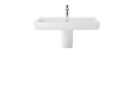 Washbasin, 23758000002 White High Gloss, Number of washing areas: 1 Middle, Number of faucet holes per wash area: 1 Middle, Overflow: Yes
