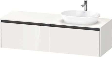 Console vanity unit wall-mounted, K24889R22220000 White High Gloss, Decor