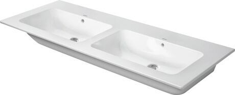 Lavabo double, 2336133260 Blanc satiné, Nombre espaces de toilette: 2 A gauche, A droite