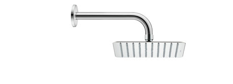 Showerhead 1jet 300, UV0660031010 Square, 300x300 mm, Flow rate (3 bar): 26 l/min, Chrome High Gloss